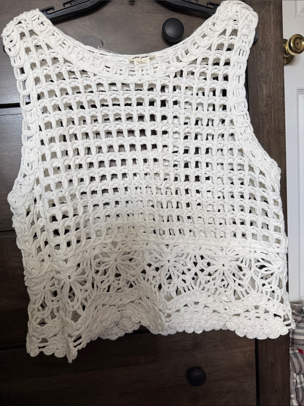 Women's White Crochet Tank Top - Versatile Summer Layer